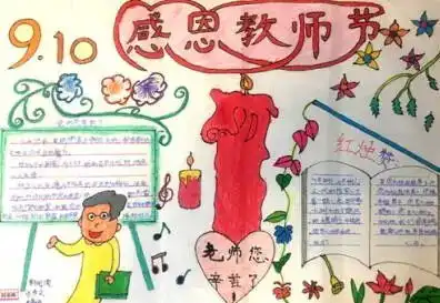 念师情,谢师恩手抄报展示活动成功举办