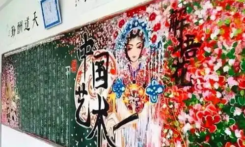 初中生灵魂黑板报走红,画面惊艳老师同学,校长高手在校园