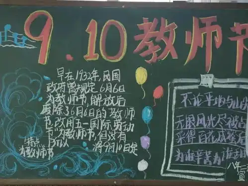 校园有你无言也暖鉴开中学开展爱鉴开爱老师黑板报展