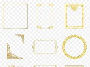 金色欧式花纹边框花边相框画框png素材图片模板下载15.26mb欧式边框大全花纹边框