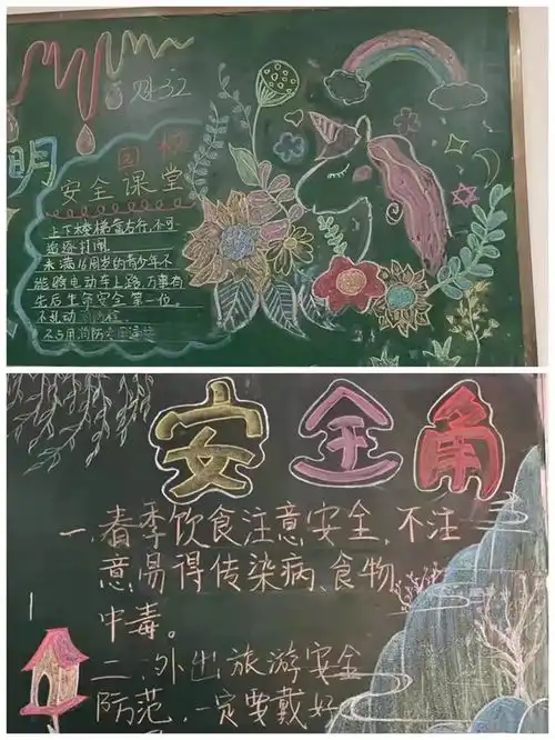 辛集市职教中心的黑板报.....