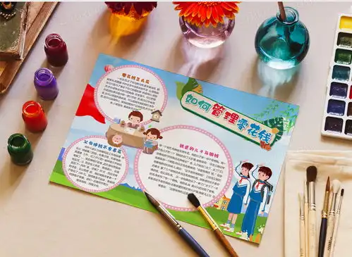 小学生管理零花钱手抄报word模板下载小学生熊猫办公