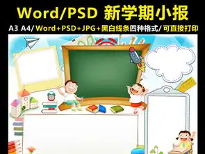 新学期新气象小报开学手抄报读书电子小报图片模板worddoc设计图下载寒假手抄报大全编号16919899