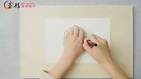 创意手型画一只拳头画出可爱猫咪