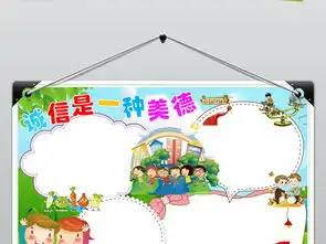 诚实守信美德小报诚信是金手抄电子小报下载图片设计素材高清worddoc模板43.97mb道德与法治手抄报大全