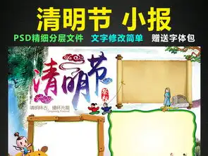 清明节小报踏青祭祀手抄报电子小报设计图片素材psd模板下载118.42mb清明节手抄报大全节日手抄报