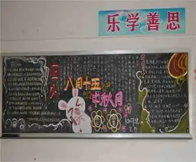 中秋节黑板报中秋赏月圆话团圆