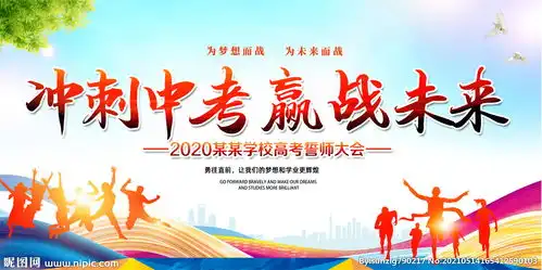 冲刺高考励志校园展板图片