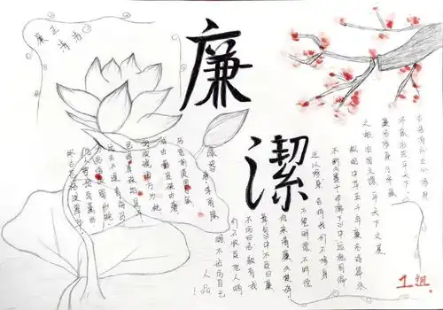 航管学院20级会计一班二班开展廉洁文化进校园主题手抄报活动