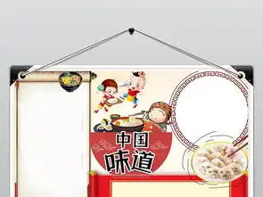 中华美食小报手抄报厨艺文化电子小报模板图片worddoc设计图下载其他大全编号19047242