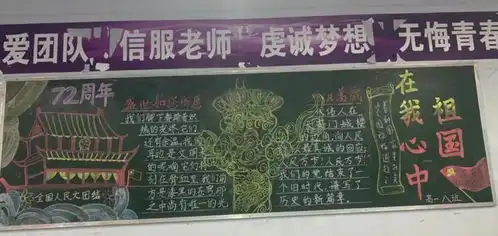 巧绘爱国情镌刻报国心南充一中开展纪念建国72周年黑板报比赛