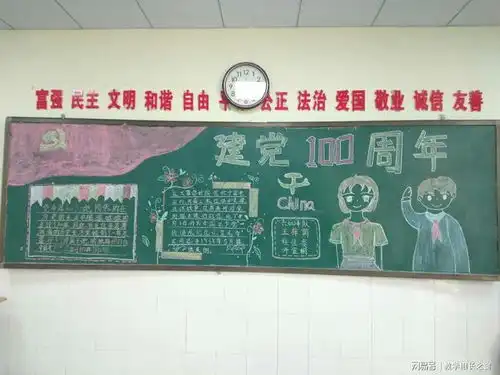师家河小学庆祝中国共产党建党100周年板报评比活动