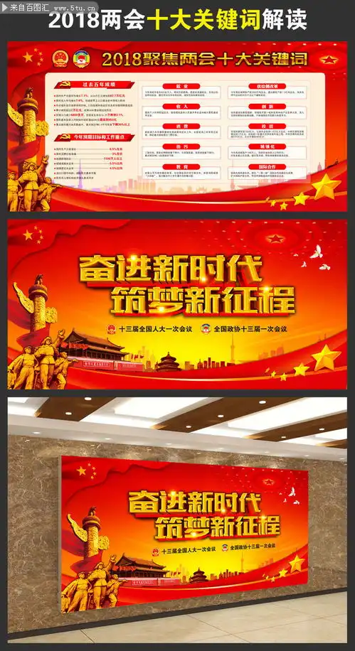 2018两会十大关键词宣传板报