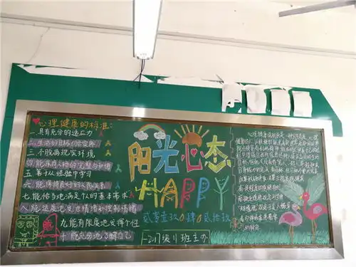 我校成功举办阳光成长心理健康活动之心理板报评选活动