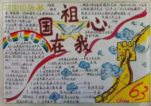 国庆手抄报作业做好了吗素材模板在这里,赶紧收藏