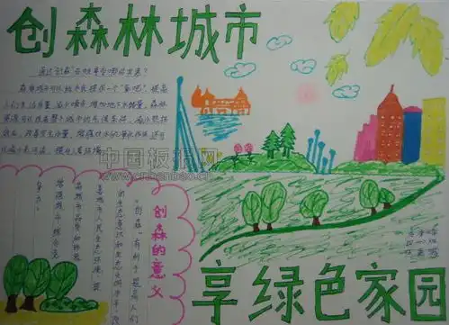 森林公园手抄报图片大全