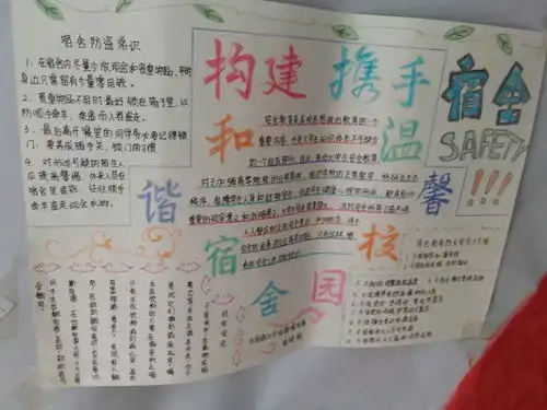 外国语学院举办宿舍安全手抄报评选活动