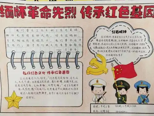 缅怀革命先烈,传承红色基因手抄报获奖作品大展示,快来围观