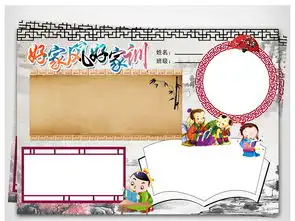 家风家训小报家规国学经典手抄报电子小报图片模板worddoc设计图下载传统国学手抄报大全编号17633980