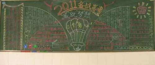 备战高考成就梦想黑板报设计备战高考成就梦想黑板报图片查字典板报网