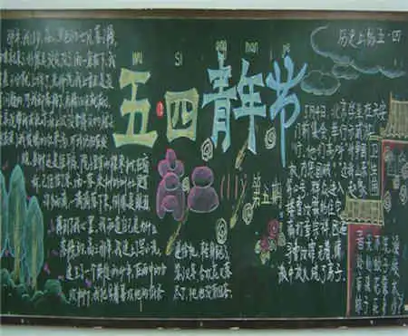 五四青年节黑板报纪念五四青年节作文