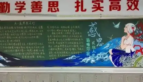 学生黑板报走红,画功让美术老师惊叹,最后一幅惊艳众人
