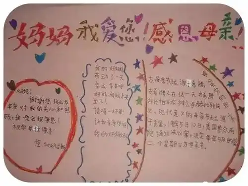 母亲节快到了,相关主题手抄报模板大汇总,赶快为孩子收藏吧