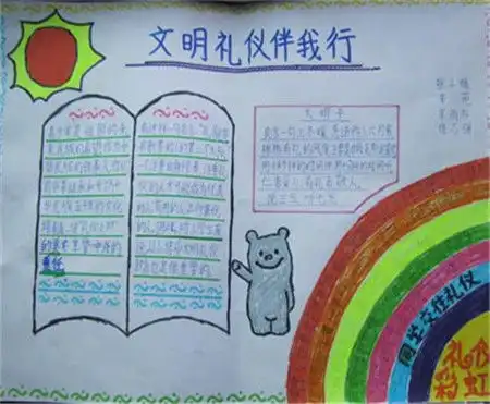 文明礼仪手抄报浅谈文明600字
