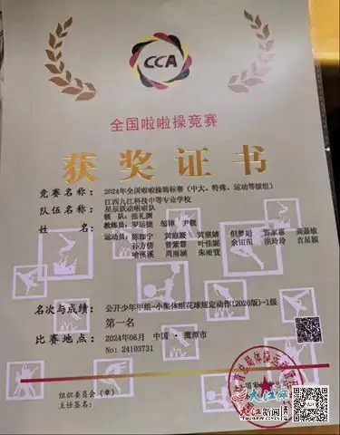 舞动青春,绽放华彩九江科技中专啦啦操队勇夺桂冠组图