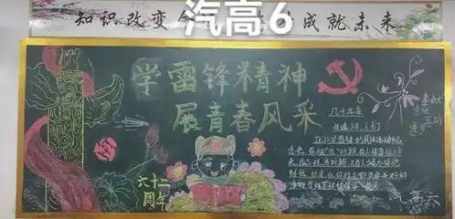 怀来县职教中心团委开展雷锋月主题黑板报展示活动