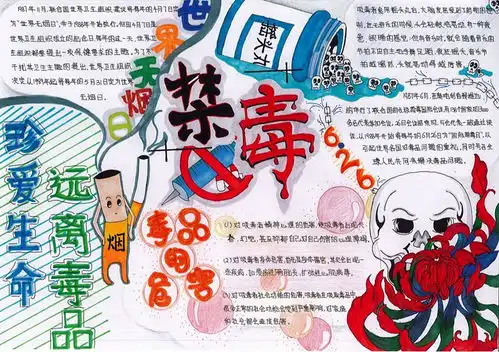 626国际禁毒日新雅街禁毒手抄报大赛作品出来啦,快来pick上你心仪的一票