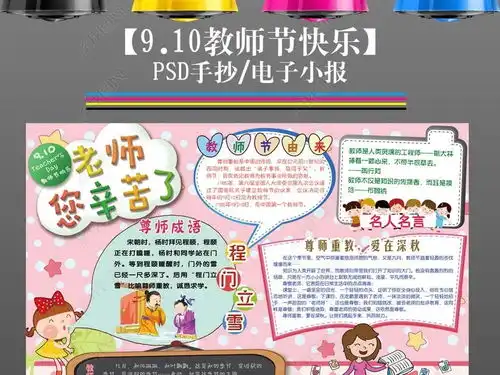 感恩教师节小报910感谢师恩手抄小报6图片模板下载