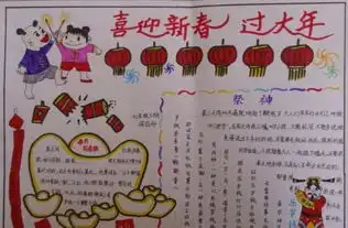 猴年迎元旦手抄报