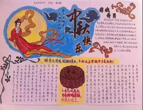 中秋节好词好句好段手抄报,都齐了,快帮孩子收藏