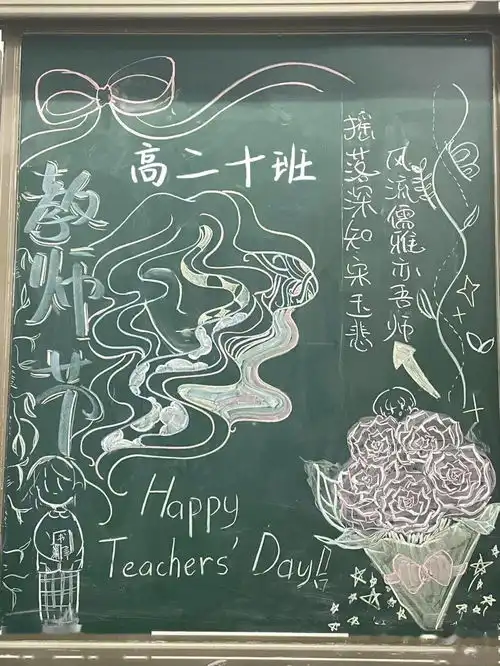 今天,感谢最辛勤的您福州屏东中学学生教师节感恩活动