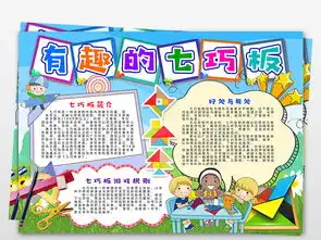 数学小报有趣的七巧板手工智力游戏卡通读书小报手抄报图片素材psd模板下载32.23mb数学手抄报大全学科手抄报