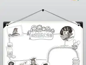 卡通可爱故宫里的大怪兽读书小报a4电子小报手抄报图片素材psd模板下载55.91mb其他大全读书手抄报