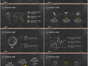 创意手绘黑板粉笔字ppt模板ppt下载
