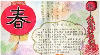 2016春节手抄报文字素材