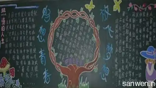 青春正能量励志板报,青春励志黑板报