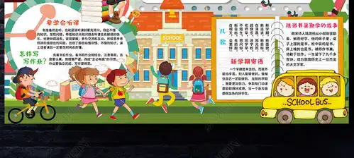 新学期新打算小报寒假暑假开学了新气象手抄小报素材图片模板下载