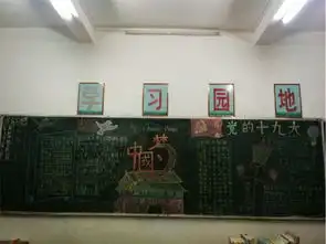 黄略中学团委举办践行十九大青春中国梦黑板报比赛