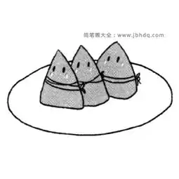 端午节简笔画素材粽子