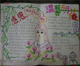 感恩母亲节手抄报那一刻我们潸然