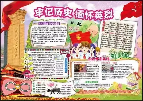 清明节到了,这些经典诗词范文手抄报,孩子肯定用得上
