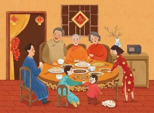 除夕夜必不可少的是什么年夜饭贴春联或是春晚红包