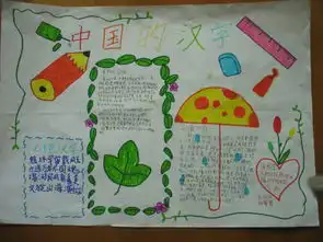 汉字手抄报汉字的衣