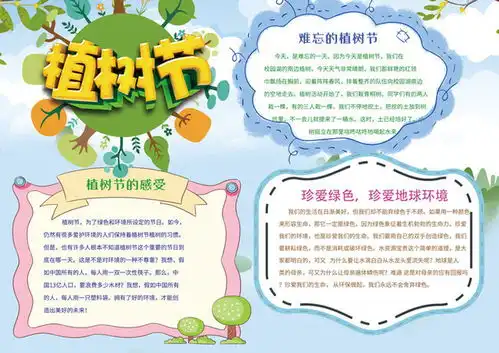 植树节手抄报设计图片下载