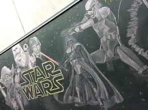岛国毕业季大触的黑板粉笔画