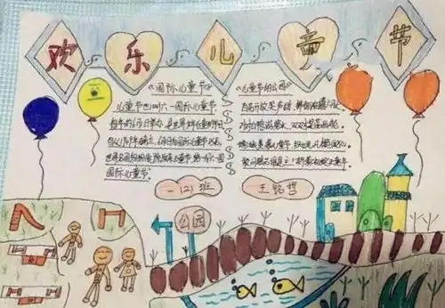 小记收藏六一儿童节手抄报模板